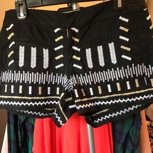 Anthropologie black shorts
